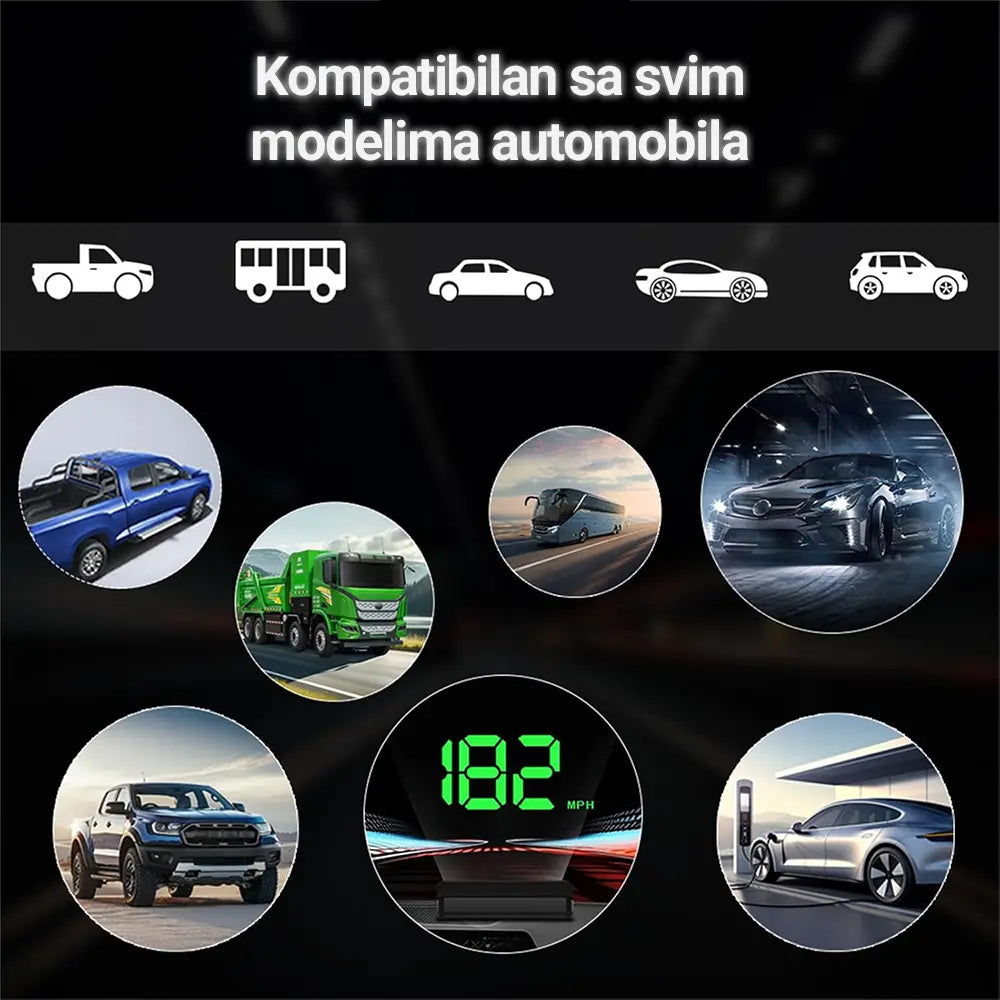 Auto HUD – brzinomer sa prikazom na vetrobranu
