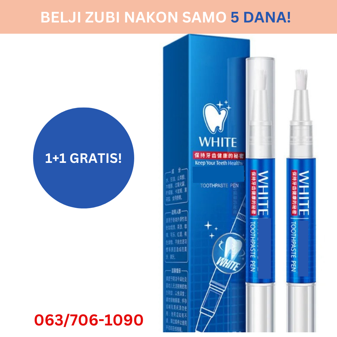 Olovka za izbeljivanje zuba 1+1