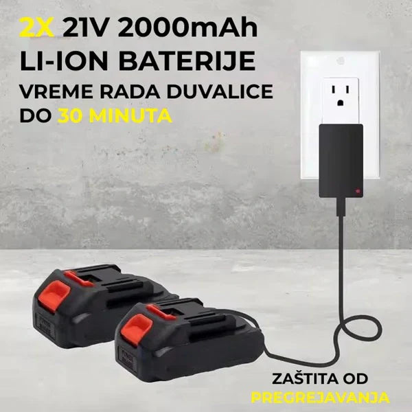 Aku Turbo Fen 2000W + DVE Baterije