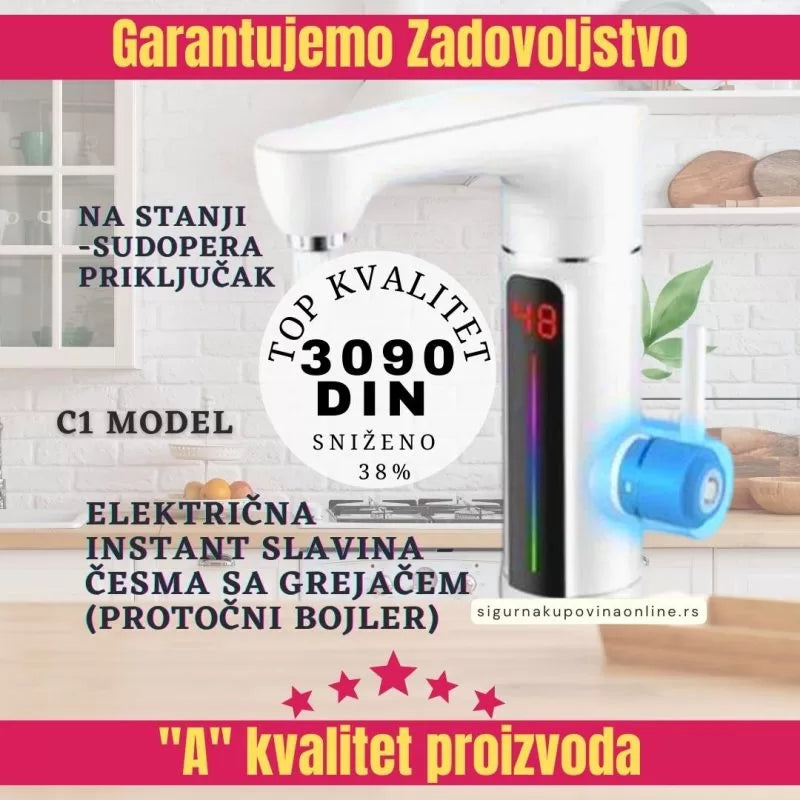 Električna slavina sa grejačem C1 – Brand C1–sudopera priključak