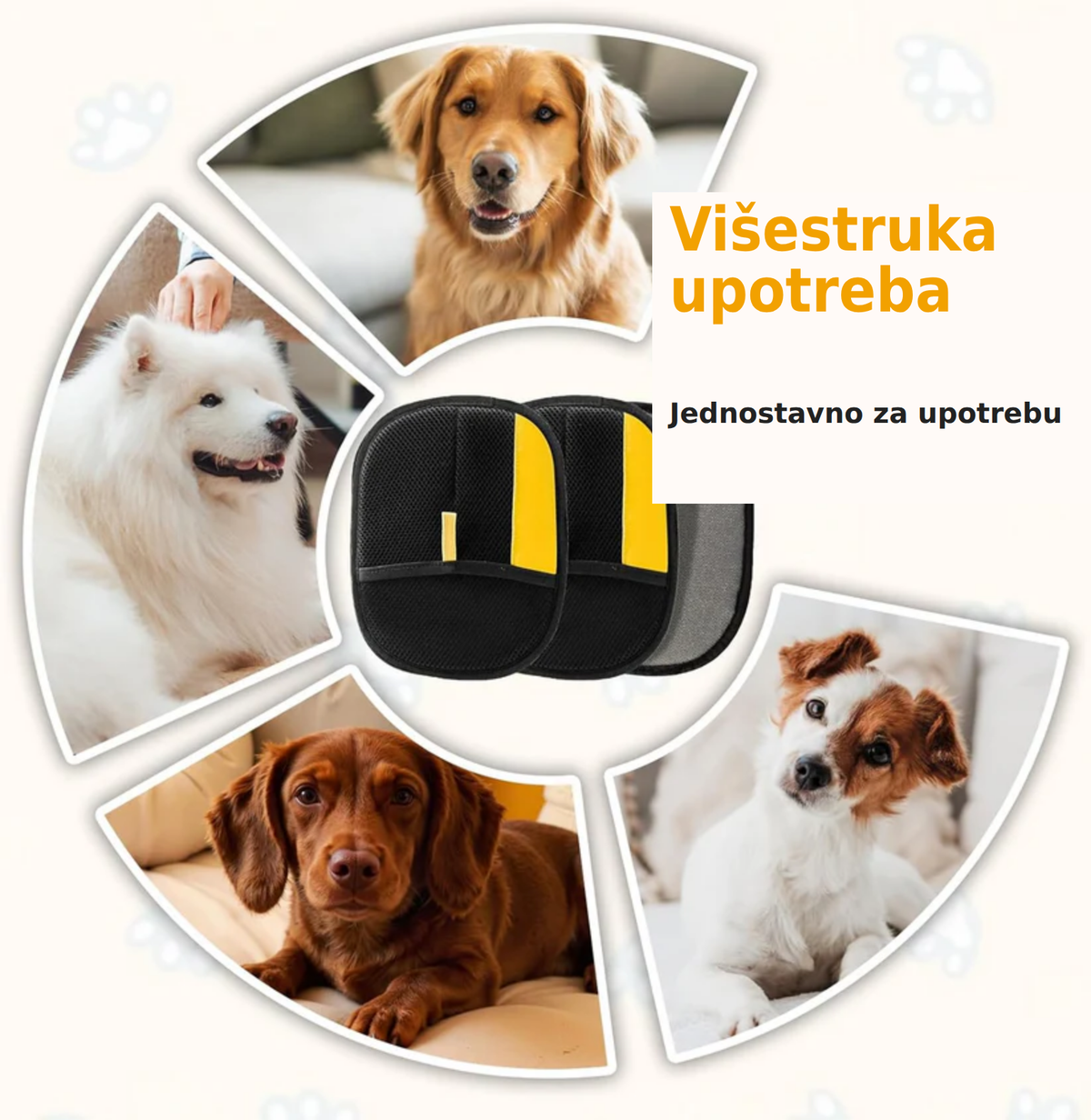 Elektrostatičke rukavice za uklanjanje dlaka kućnih ljubimaca