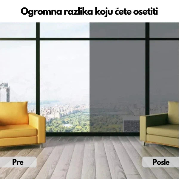 Folija za stakla za privatnost i odbranu od UV Zraka