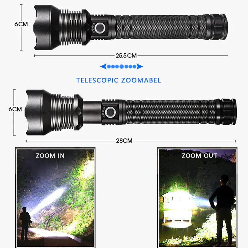 USB LED baterijska lampa (20000 lumena)