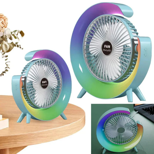 Šareni RGB stoni ventilator