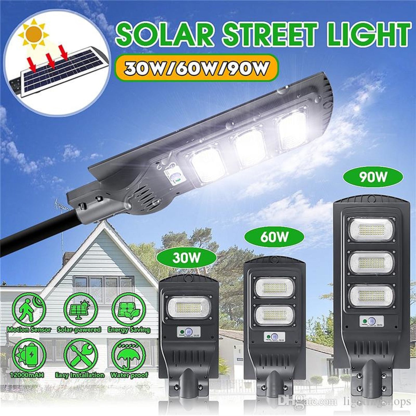 LED SOLARNI REFLEKTOR-90W