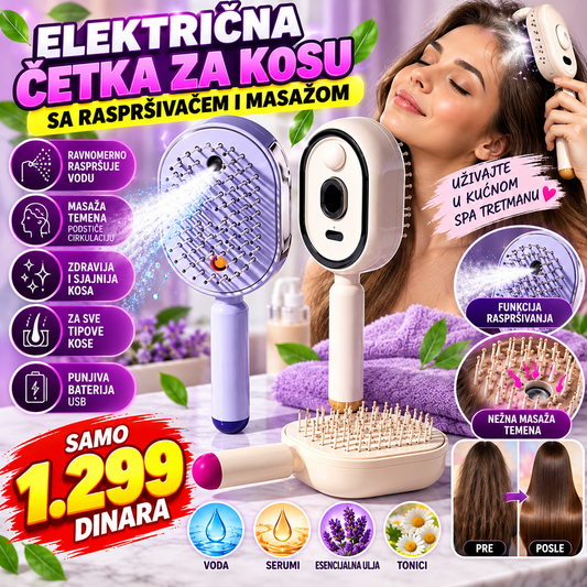 SPA Punjiva Četka Za Peglanje Kose i Masažu Glave