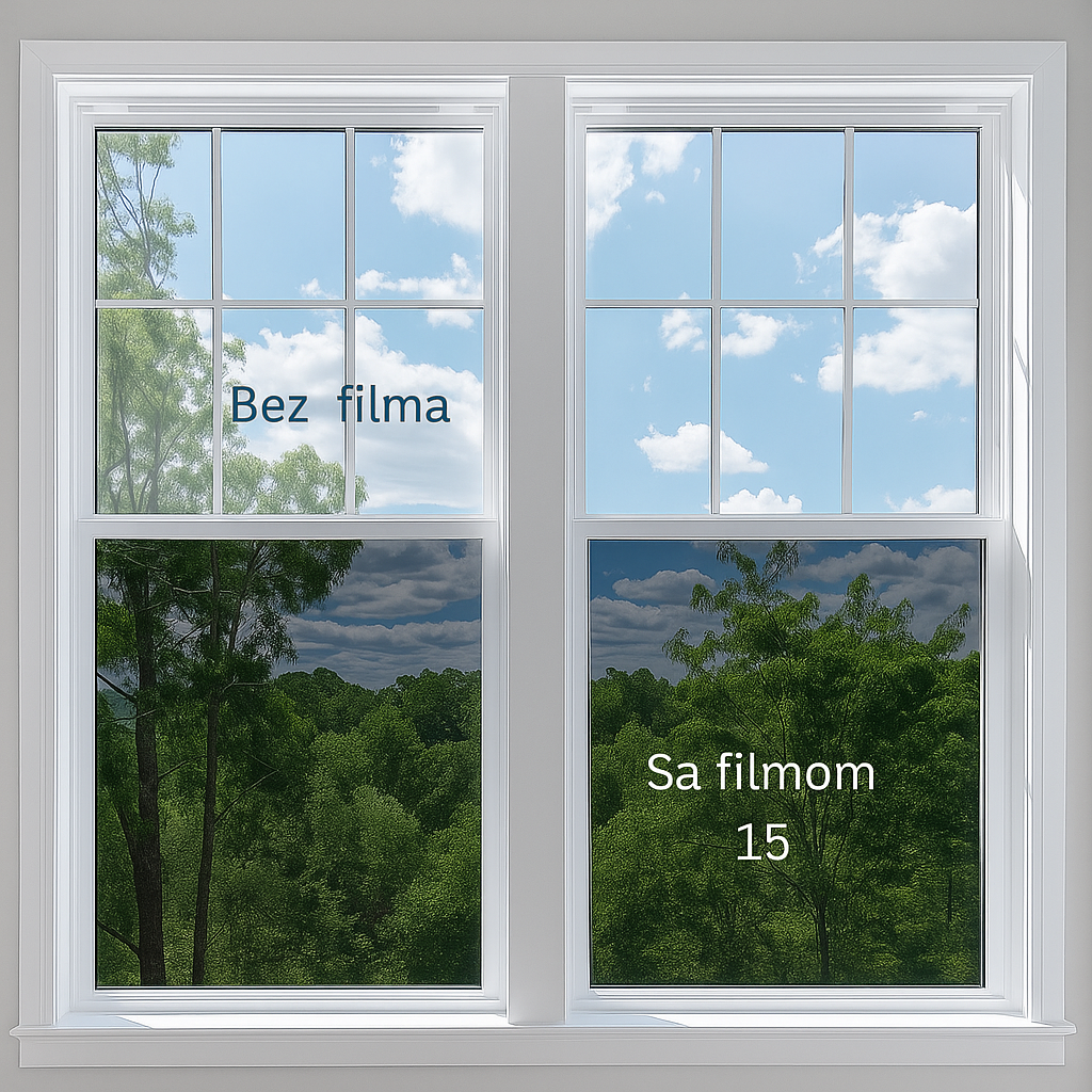 Folije za stakla na prozorima i vratima sa UV zaštitom