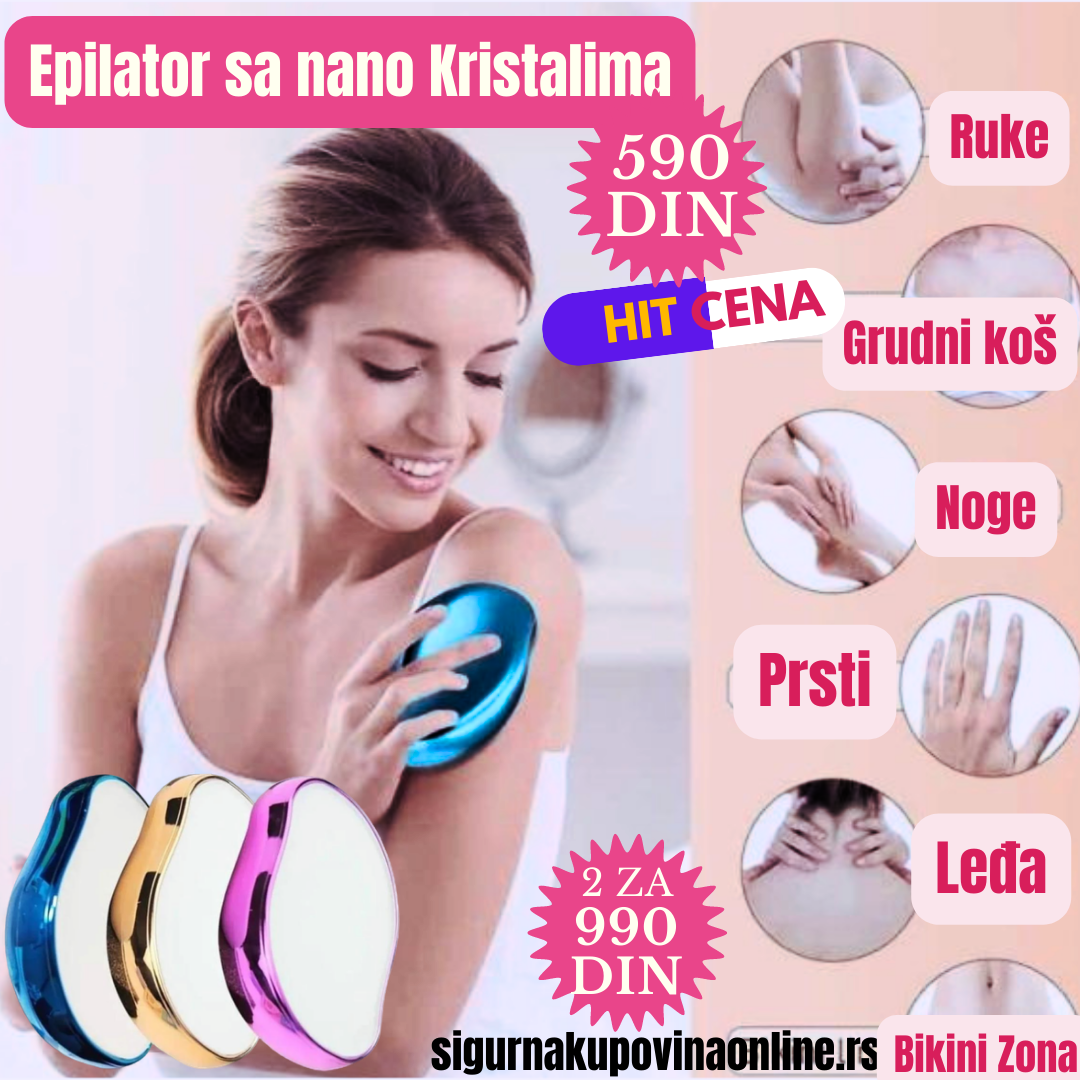 Epilator za bezbolno skidanje stidnih dlačica – Komadi 1 za 590