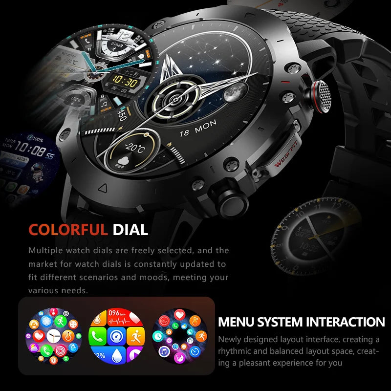 HW6 Smart Watch sa 2 NARUKVICE – Dužina Crni