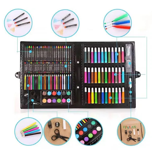 Kofer set bojica, flomastera i voštanih boja set 150 komada