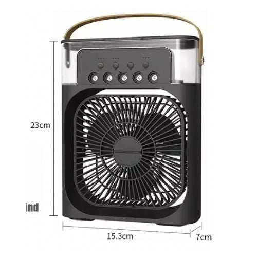 3-u-1 Prenosivi Ventilator-Klima i Ovlaživač Vazduha  sa led svetlom– Osveženje Gde god da Ste!