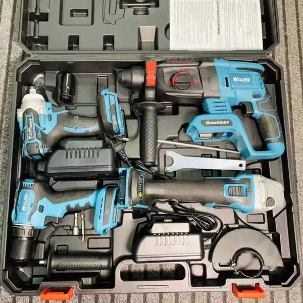 Aku 4u1 – Udarni odvijač, brusilica, šrafilica, bušilica sa čekićem