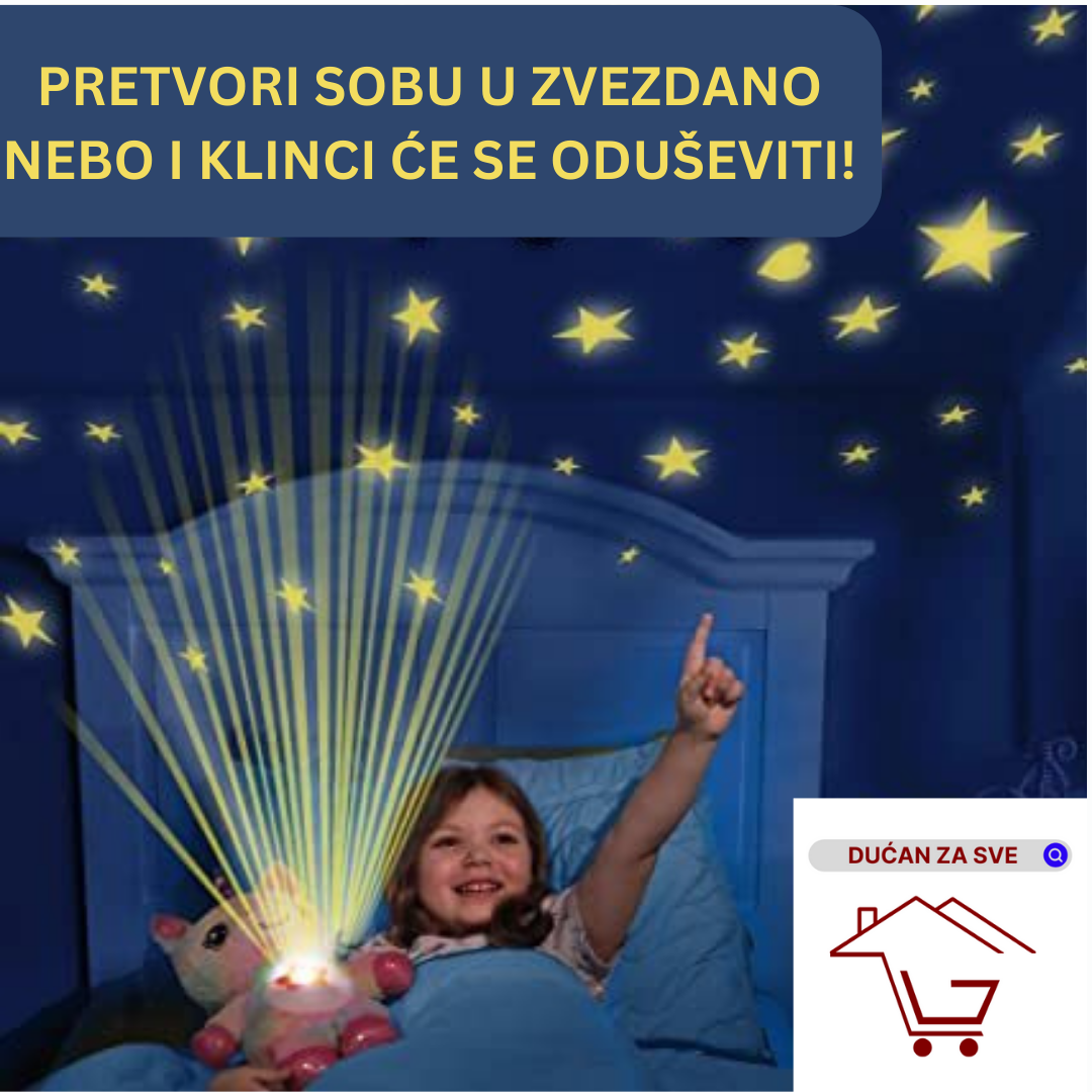 AKCIJA - ćebe koje sija u mraku + svetleća plišana igračka