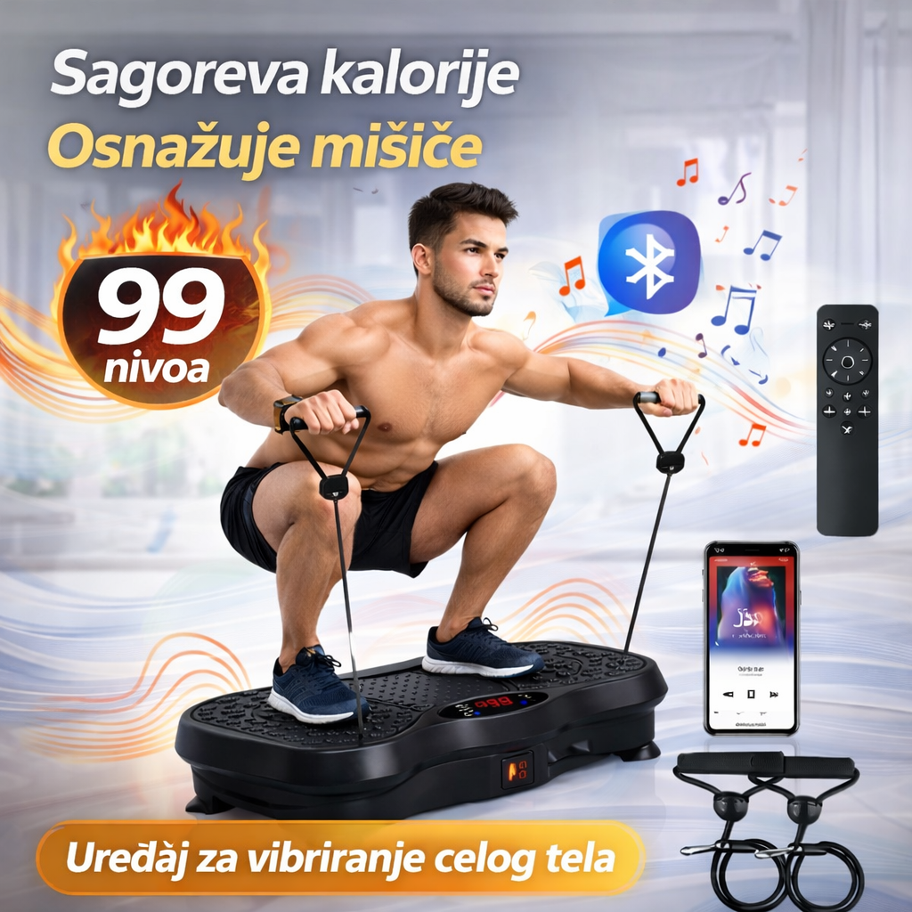 Vibro Ploča za Trening i Zatezanje tela