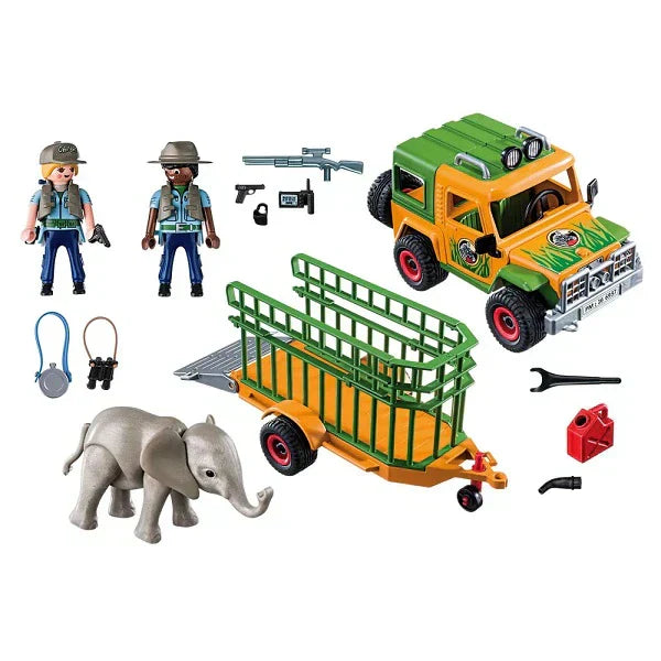 PLAYMOBIL WILD LIFE RENDEROV KAMION SA BEBEA SLONOM