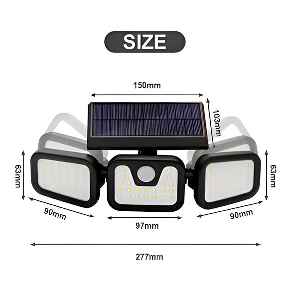 Trostrana Solarna LED Svetiljka