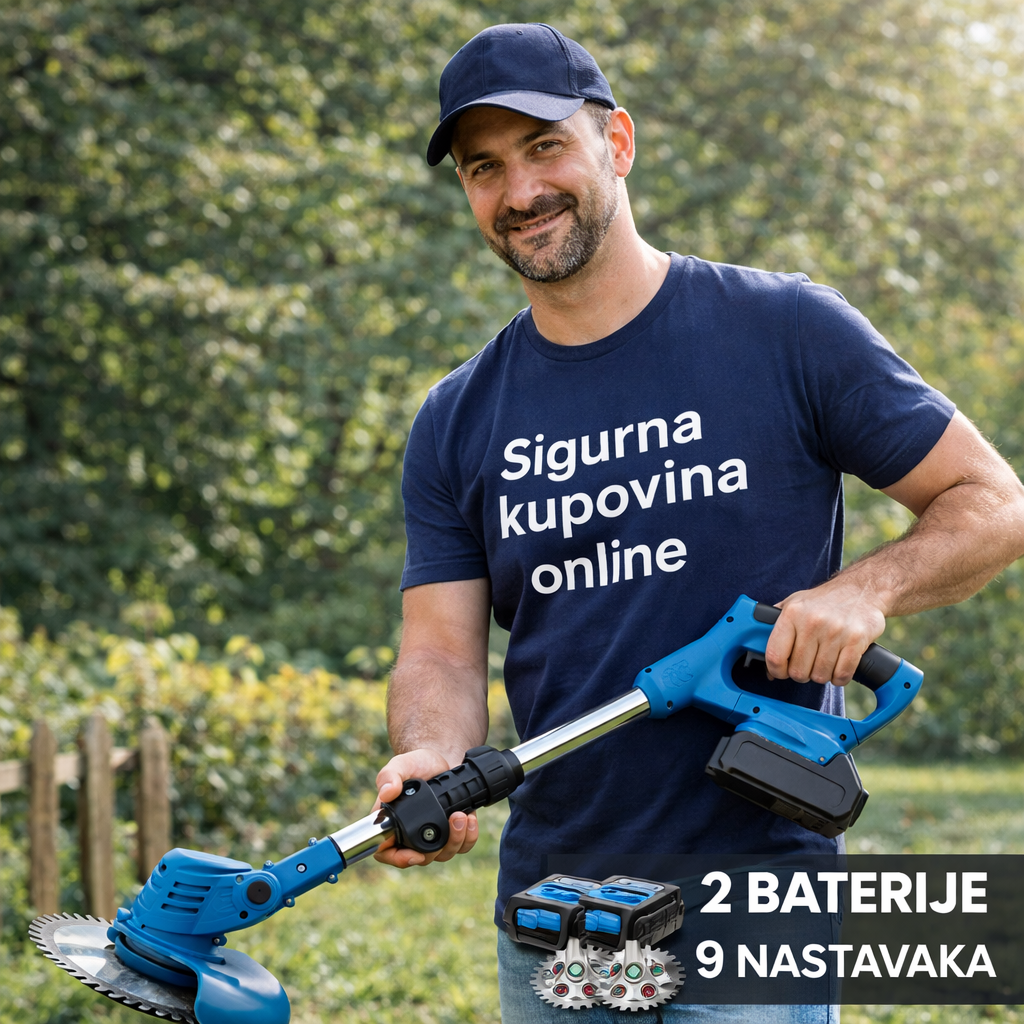 Aku Trimer za Travu + 2 Baterije