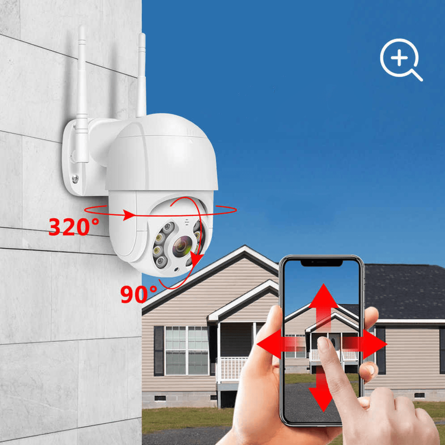 WIFI VODOTPORNA ROTIRAJUĆA KAMERA 360°