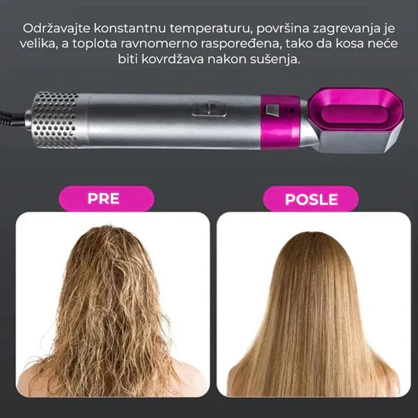 Air Styler - 5u1 Stajler sa nastavcima za oblikovanje kose