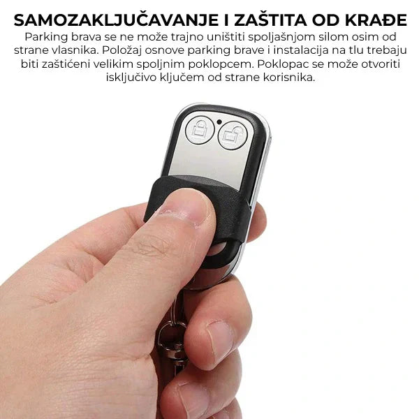 Automatska rampa za parking sa dva ključa