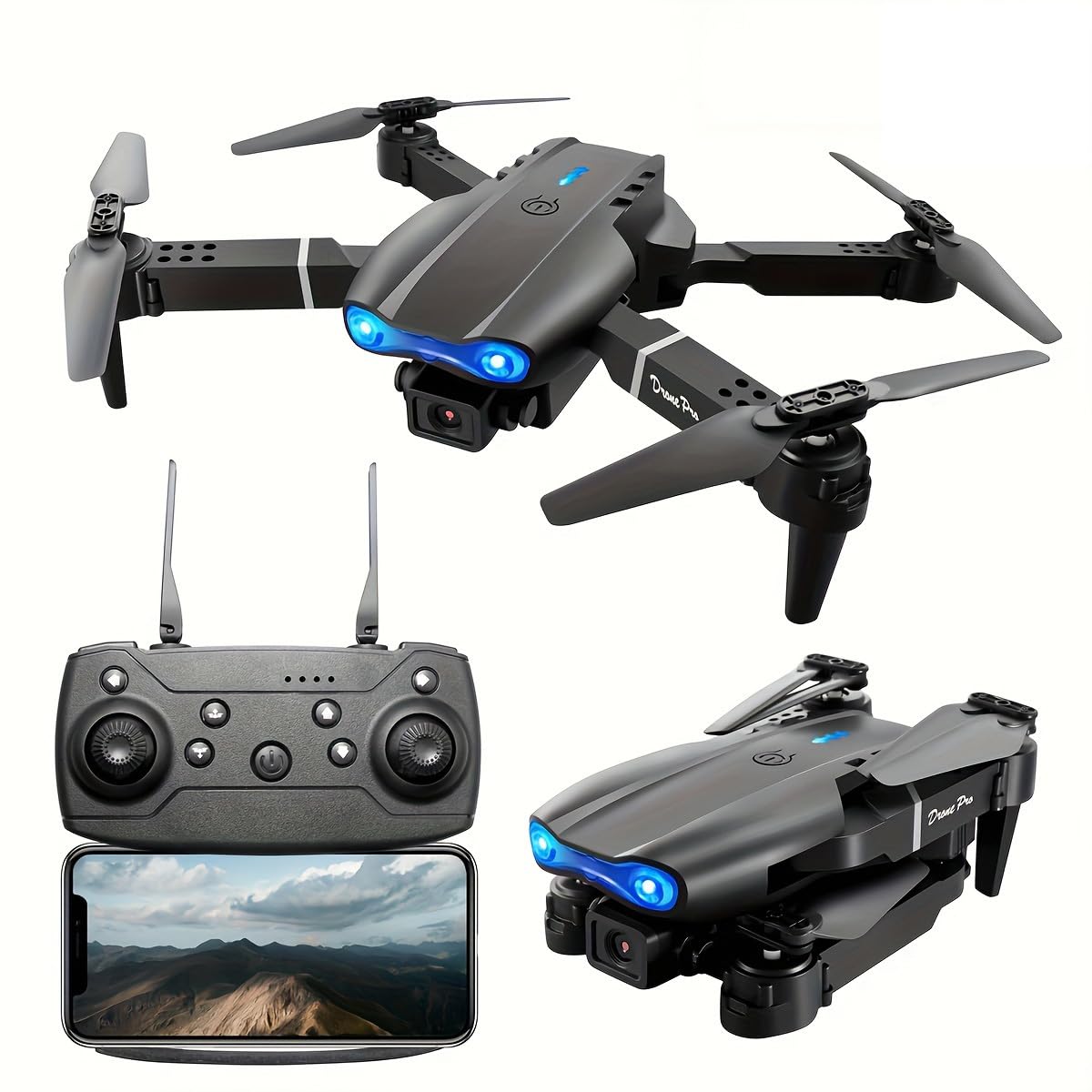 Dron E99 PRO sa dve baterije i koferom