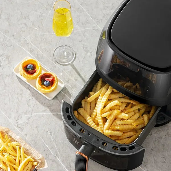 Friteza na vruć vazduh - Air Fryer - Silver Crest S-18 8L + 50 papira za pečenje