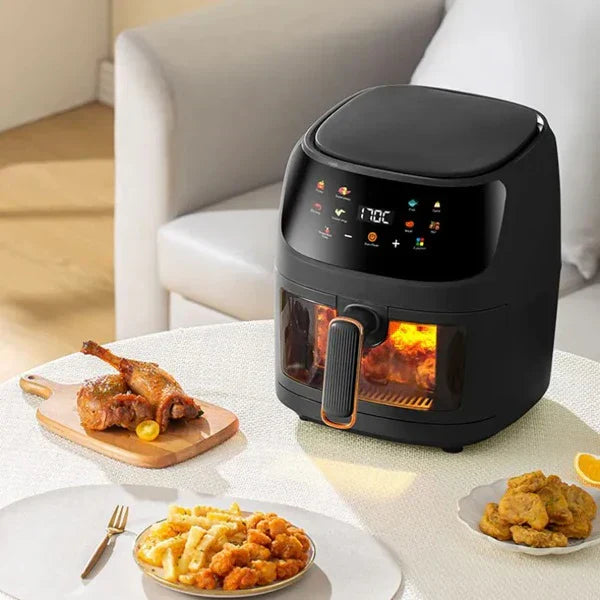 Friteza na vruć vazduh - Air Fryer - Silver Crest S-18 8L + 50 papira za pečenje