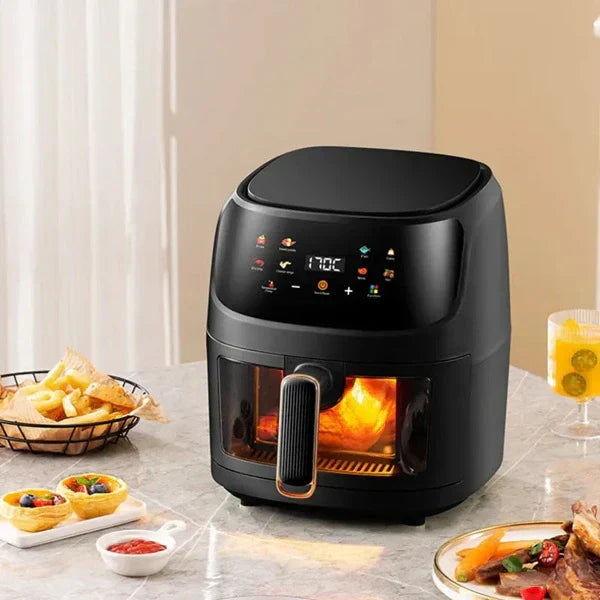 Friteza na vruć vazduh - Air Fryer - Silver Crest S-18 8L + 50 papira za pečenje