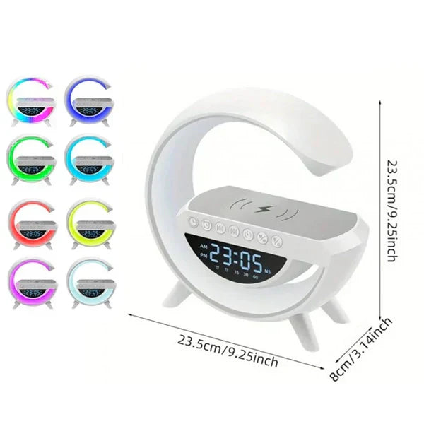 G LED lampa - Punjač, zvučnik, lampa i sat