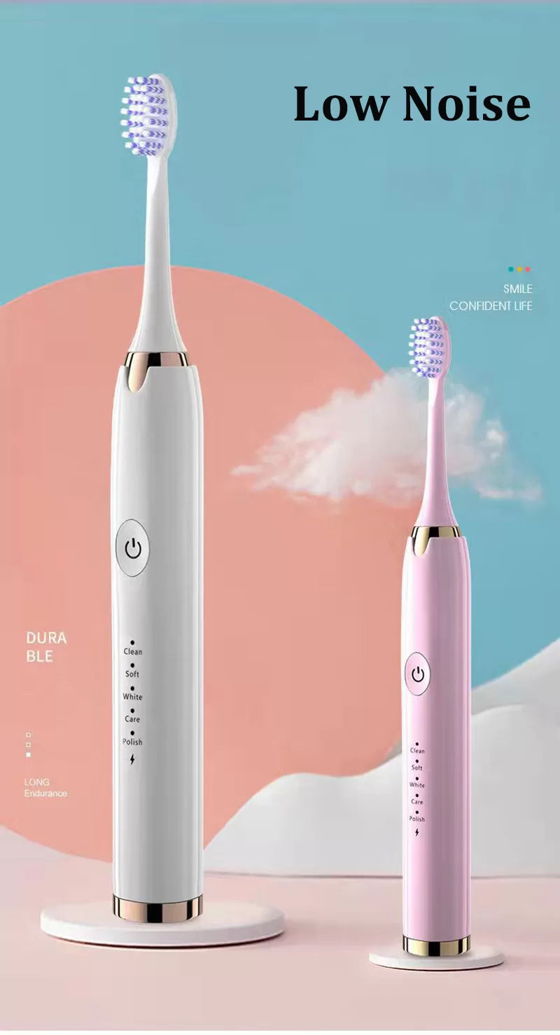 Ultrazvučna električna četkica za zube – Boja Bela