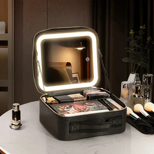 Torba za šminku sa LED ogledalom