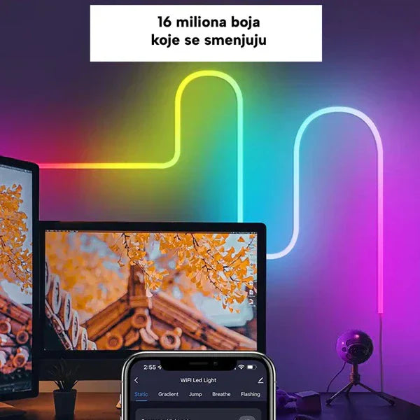 LED neon RGB traka 5m