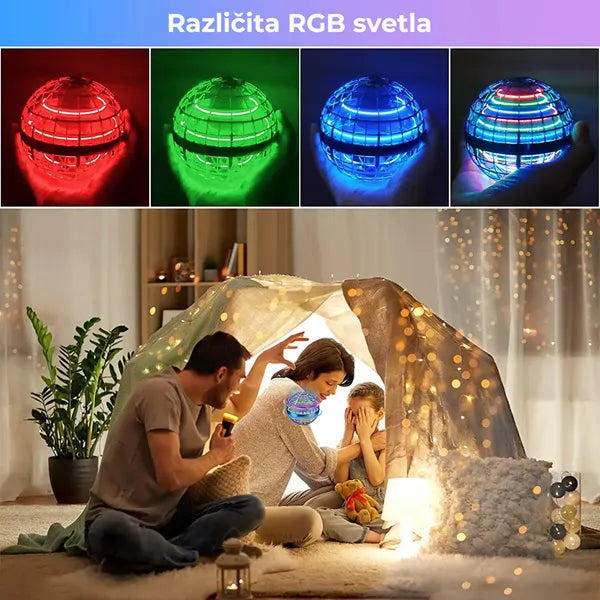 Leteći Spiner - Leteća bumerang lopta koja svetli