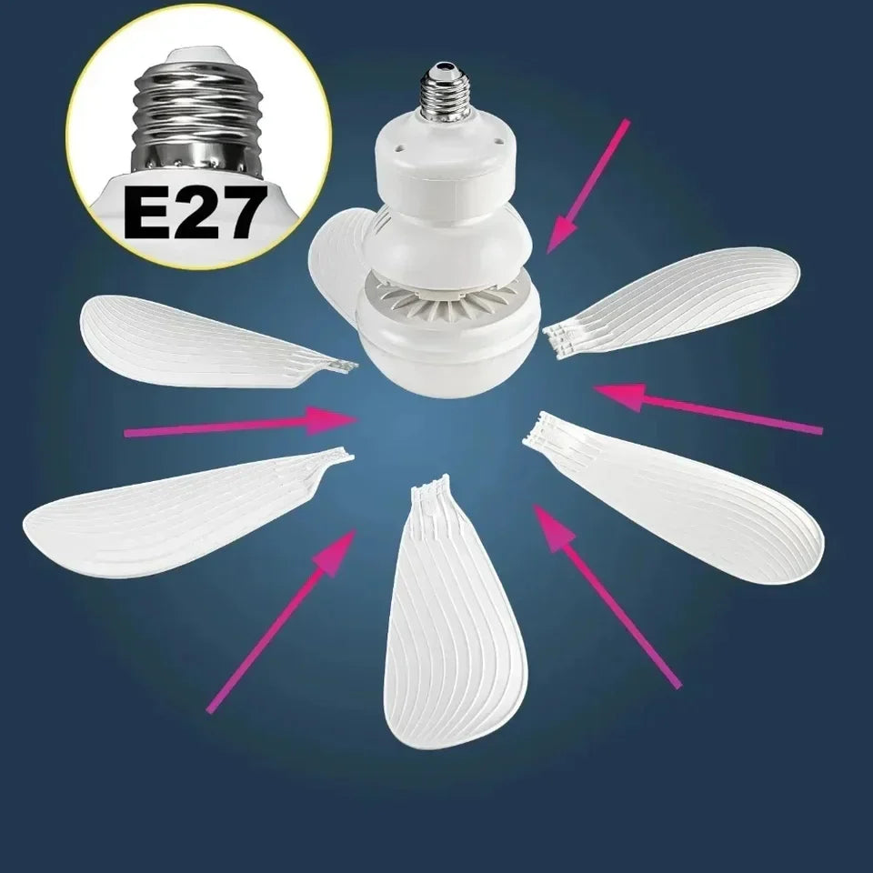 LED luster sa ventilatorom
