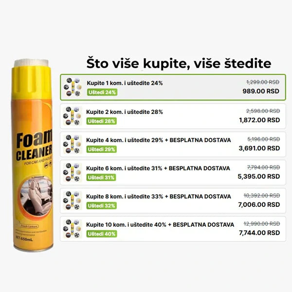 Magična pena za uklanjanje nečistoća