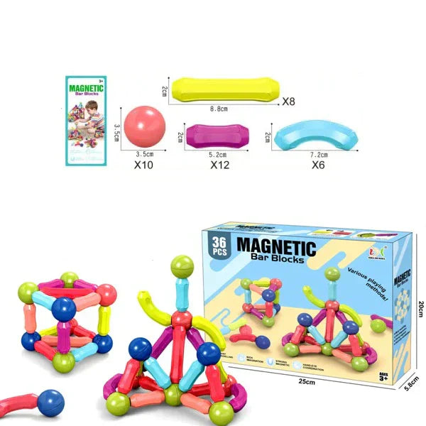 Magnetni set štapića i kugli