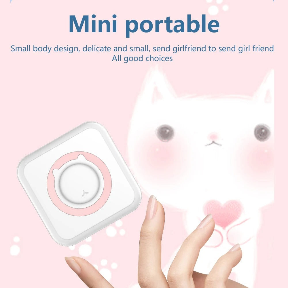 Mini bluetooth štampač za telefon + GRATIS 13 traka i 5 markera
