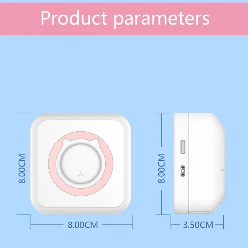 Mini bluetooth štampač za telefon + GRATIS 13 traka i 5 markera