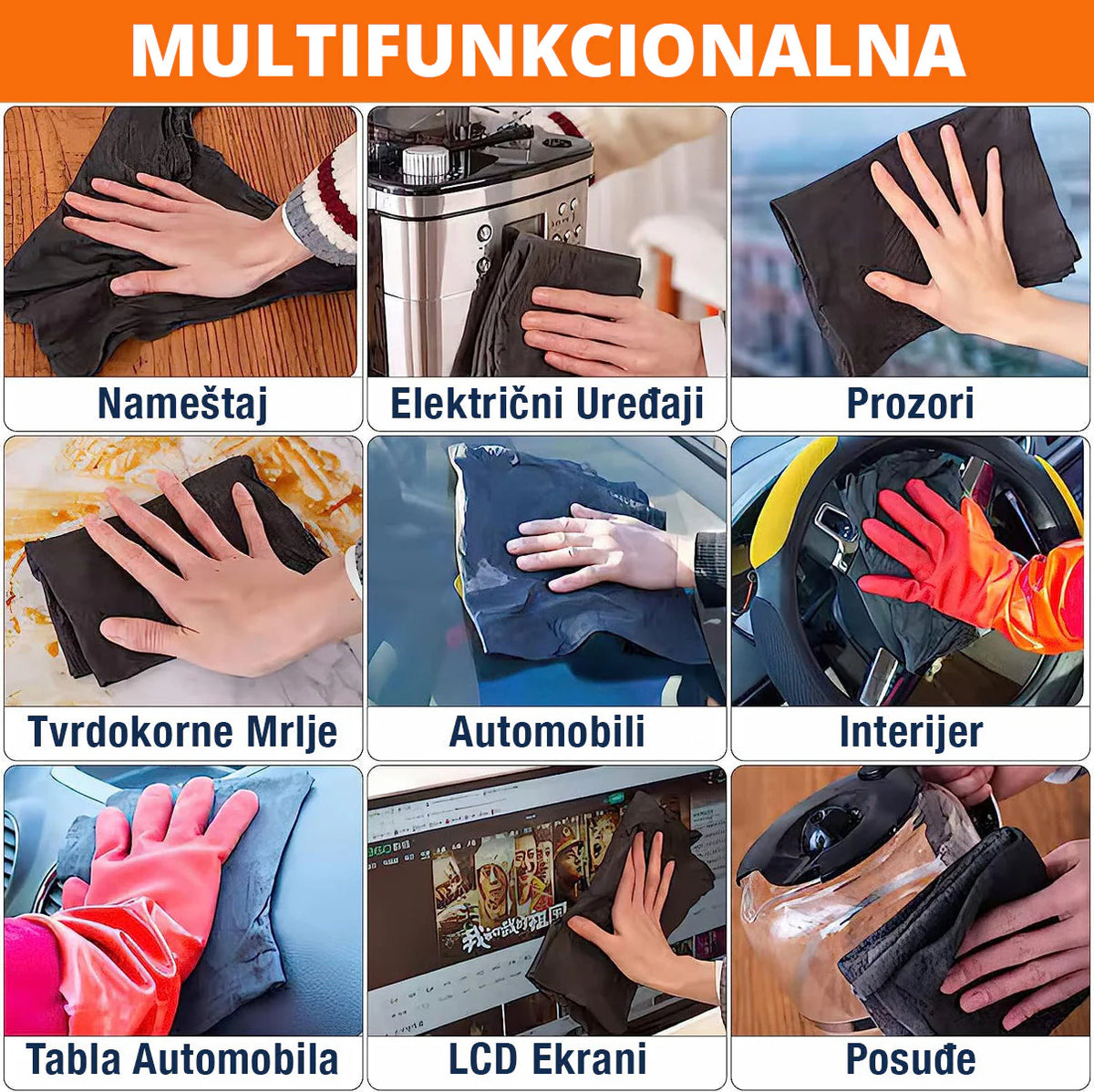 PREMIUM Krpe Od Mikrofibera (set od 5 Komada + 5 POKLON)
