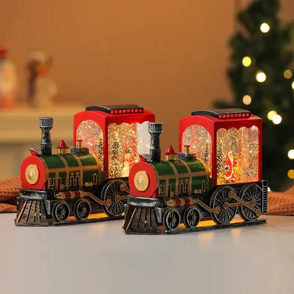 Novogodišnja lokomotiva sa svetlosnim efektima i muzikom