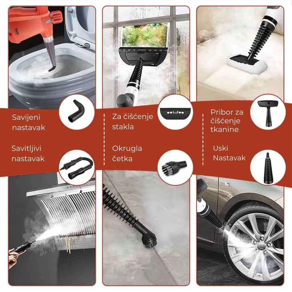 Paročistač - Čišćenje sa parom