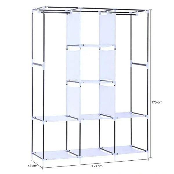 Platneni ormar za garderobu 130x45x175 cm