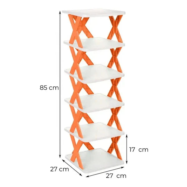 Prenosivi sklopivi cipelarnik (6 polica) - Sklopiva polica za obuću