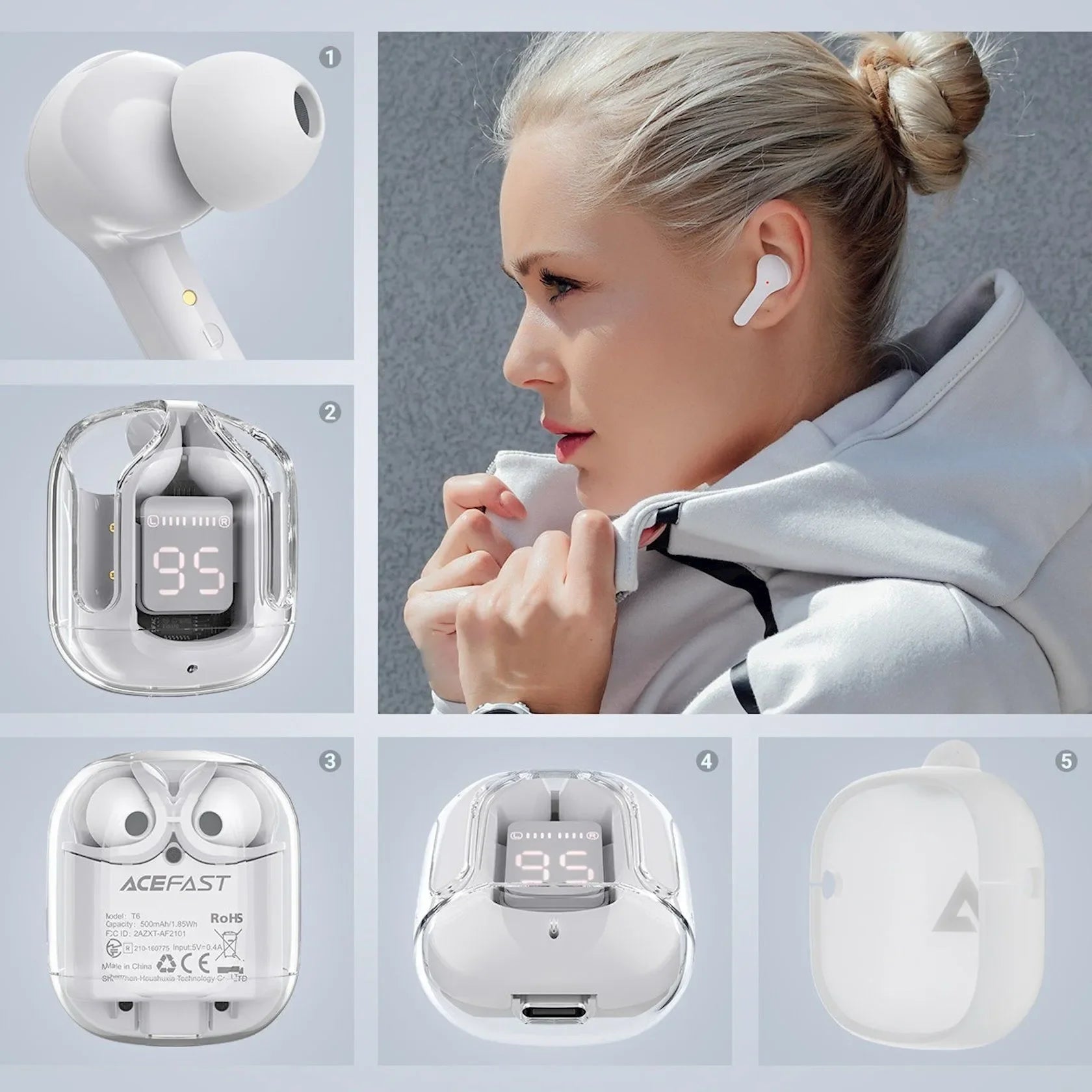 TWS T6 bežične slušalice