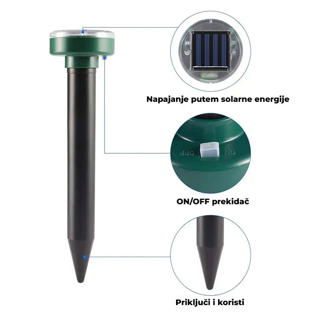Solarni Rasterivač Krtica (2 Komada)