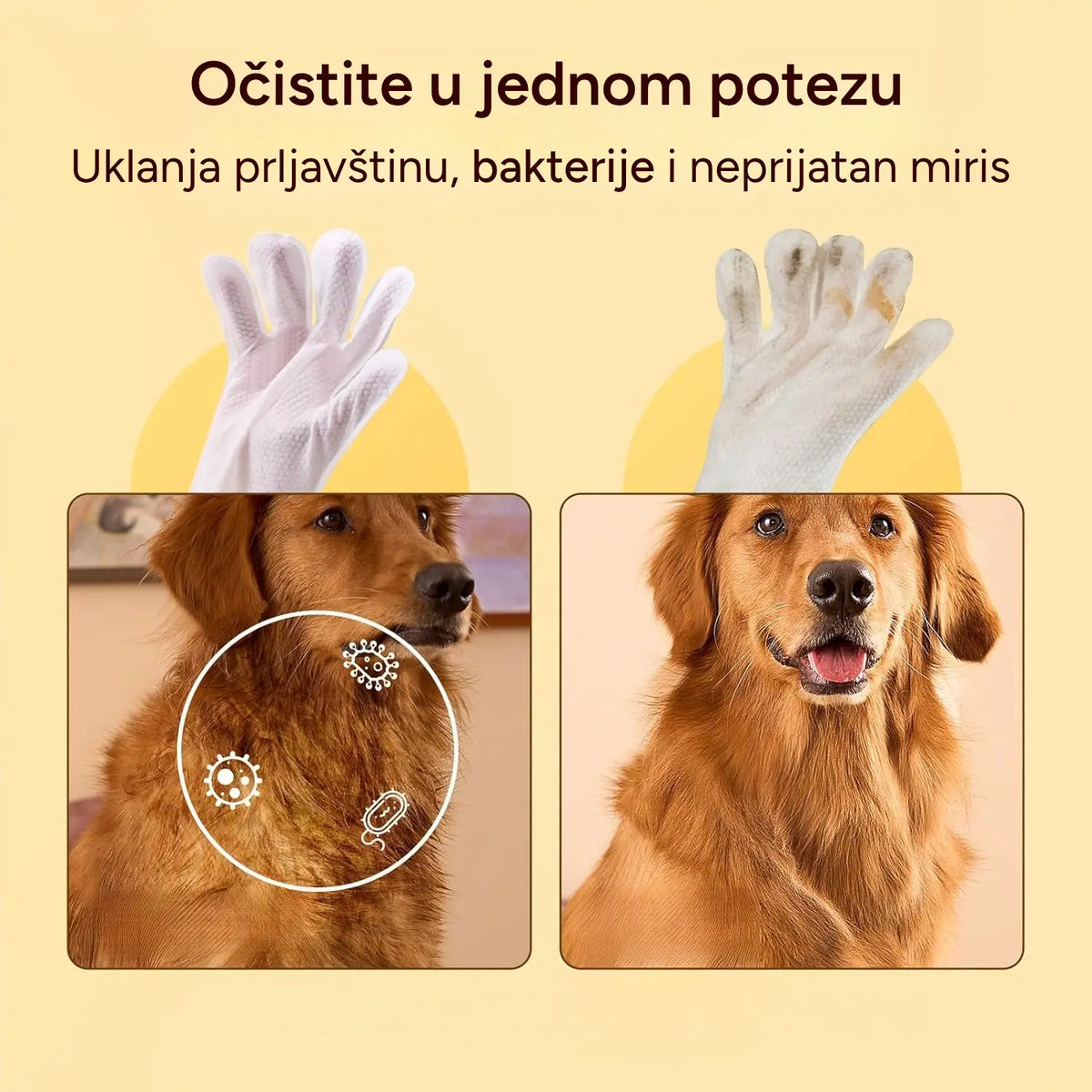 Rukavice za čišćenje ljubimca