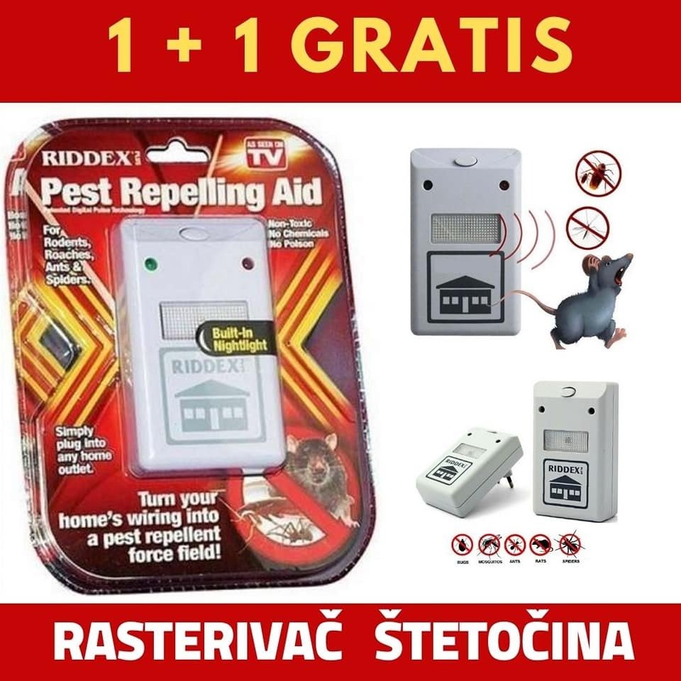 Ultrazvučni Rasterivač ŠTETOČINA 1+1 GRATIS