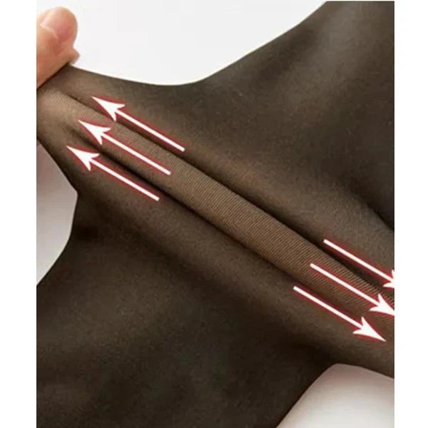 Ženske termo hulahopke - Vunene termo helanke - crna boja