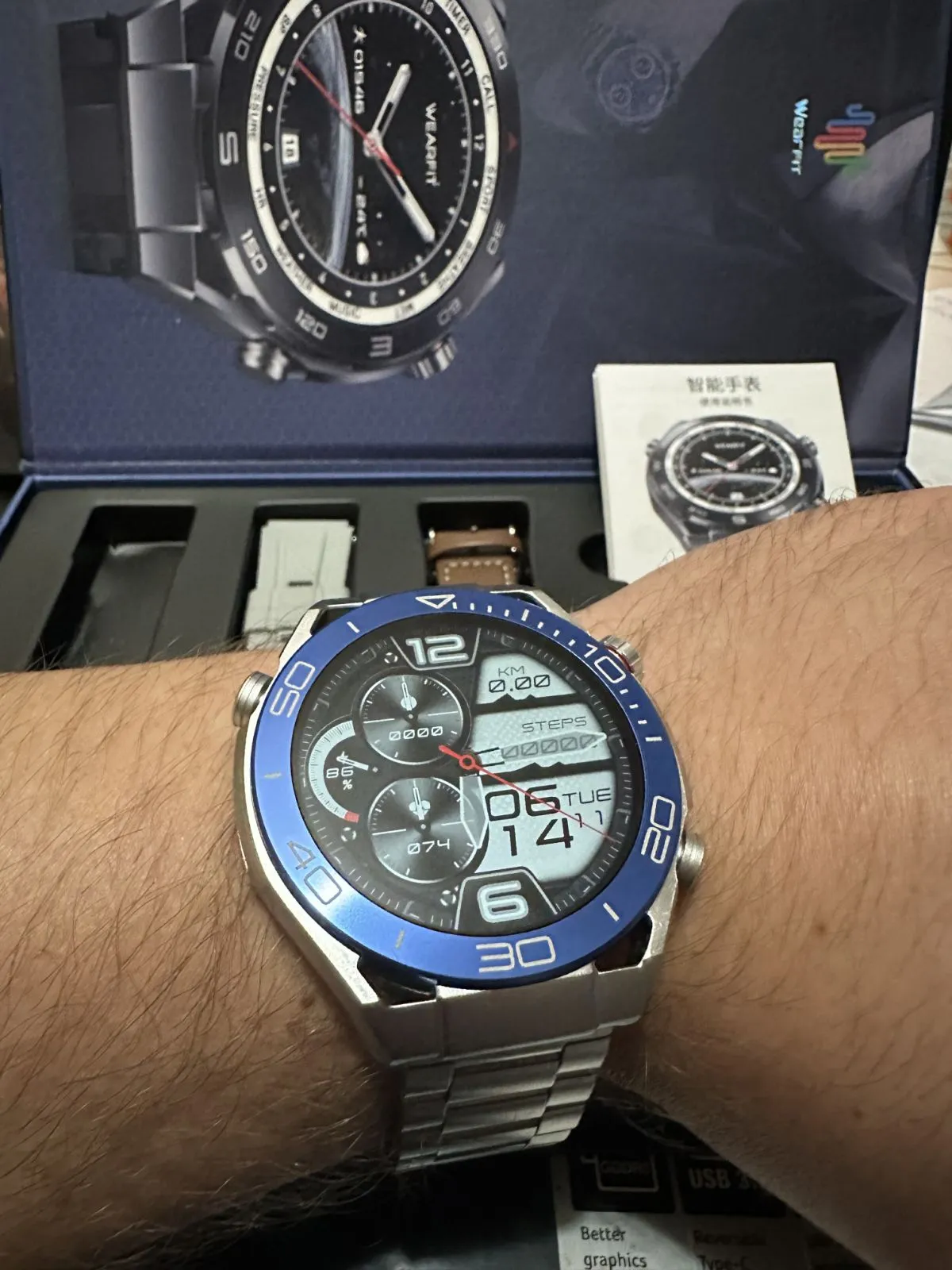 Smart watch HW5 sa 3 narukvice  - Boja Sivi